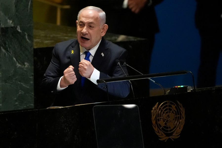 Israel’s Netanyahu, at UN, says he came to refute lies he heard there this week from other leaders